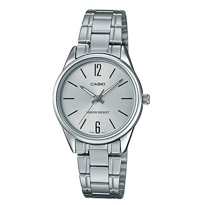 CASIO COLLECTION Mod. ONLY TIME LADY - SILVER - WW.LTP-V005D-7BUDF - Teknashop Ltd