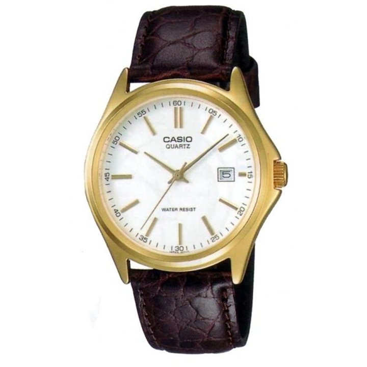 CASIO COLLECTION Mod. DATE LEATHER - WHITE - WW.MTP-1183Q-7ADF - Teknashop Ltd