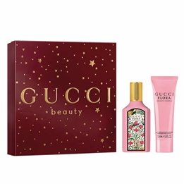 Gucci Flora Gorgeous Gardenia Eau De Parfum Spray 50ml Set 2 Pieces - woman