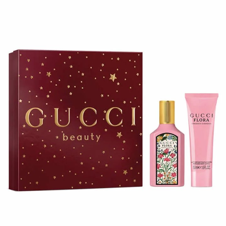 Gucci Flora Gorgeous Gardenia Eau De Parfum Spray 50ml Set 2 Pieces - woman - Teknashop Ltd