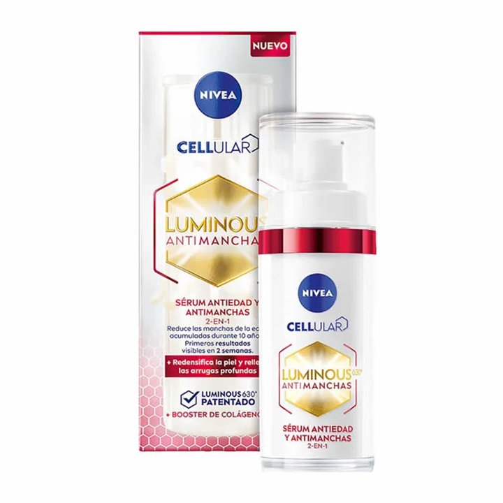 Nivea Luminous 630 2-in-1 Anti-Age & Anti-Dark Spot Serum 30ml - unisex - Teknashop Ltd