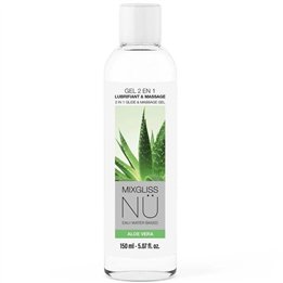 MIXGLISS - 2 IN 1 WATER-BASED LUBRICANT AND MASSAGE GEL NURU ALOE VERA 150 ML - D-246261