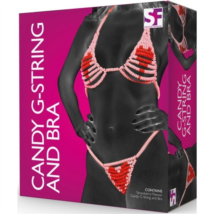 SPENCER & FLEETWOOD - CANDY LOVERS G-STRING AND BRA - D-242602 - Teknashop Ltd