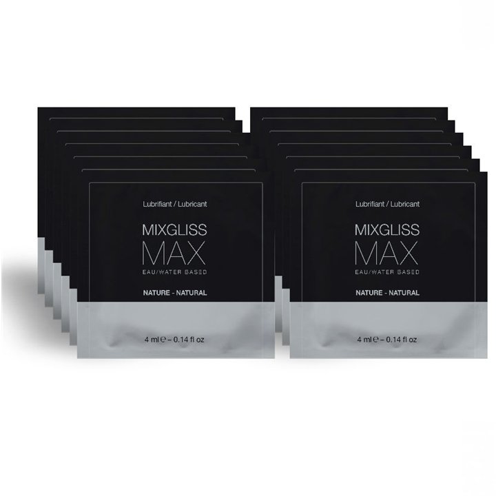 MIXGLISS - MAX ANAL DILATOR LUBRICANT PACK 12 SINGLE DOSE 4ML - D-210246 - Teknashop Ltd