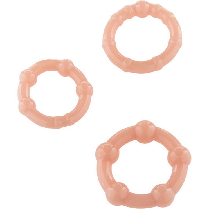 SEVEN CREATIONS - SET OF THREE SKIN PENIS RINGS - D-221990 - Teknashop Ltd