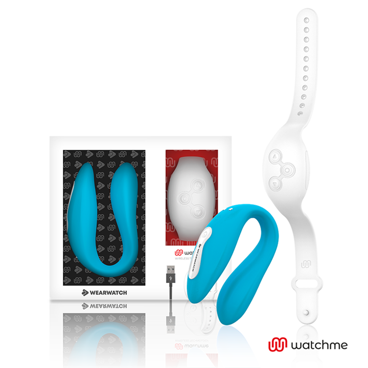 WEARWATCH - WATCHME DUAL TECHNOLOGY VIBRATOR INDIGO/SNOW - D-227562