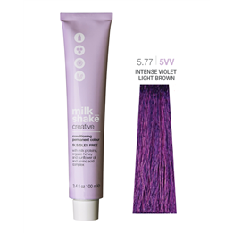 Milk Shake, Creative, Permanent Hair Dye, 5.775VV Intense Violet Light Brown, 100 ml