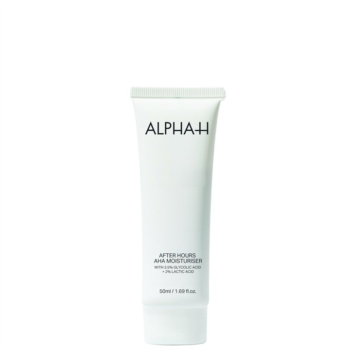 Alpha-H, After Hours, Exfoliating & Hydrating, Evening, Cream, For Face & For Neck & Décolleté, 50 ml - Teknashop Ltd
