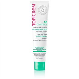 Topicrem, AC Control Balancing Care, Hydrating, Mattifying, Purifying, Daily, Cream, For Face, 40 ml