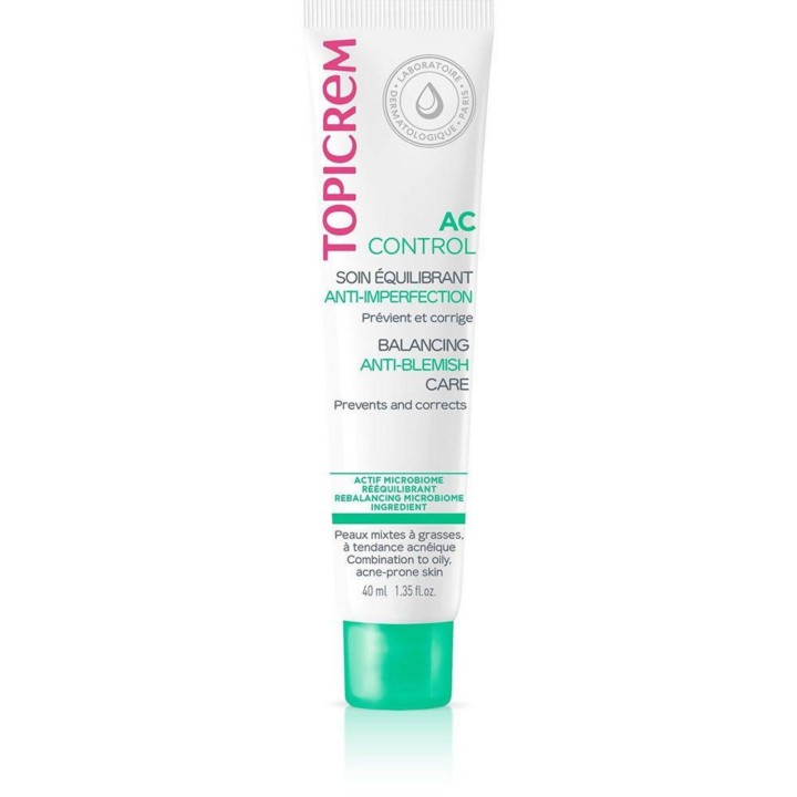 Topicrem, AC Control Balancing Care, Hydrating, Mattifying, Purifying, Daily, Cream, For Face, 40 ml