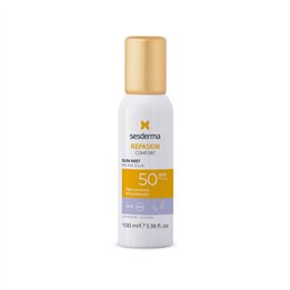 Sesderma, Repaskin Confort, Protecting & Repairing, Before Sun Exposure, Spray, For Face, SPF 50, 100 ml