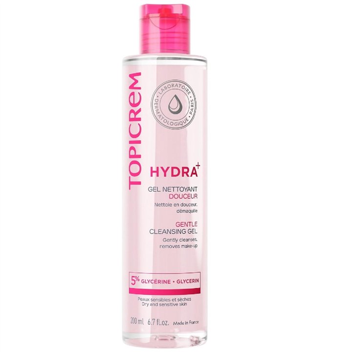 Topicrem, Hydra+, Cleansing, Hydrating, Cleansing Gel, For Face & For Body, 200 ml