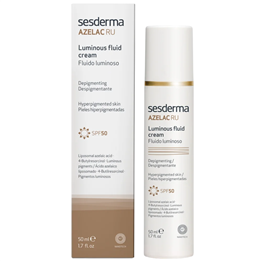 Sesderma, Azelac Ru, Brightening & Even Skin Tone, Morning, Fluid, For Face, SPF 50, 50 ml