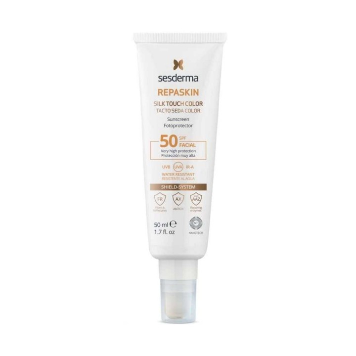 Sesderma, Repaskin, Tinted Glow, Before Sun Exposure, Cream, For Face, SPF 50, 50 ml