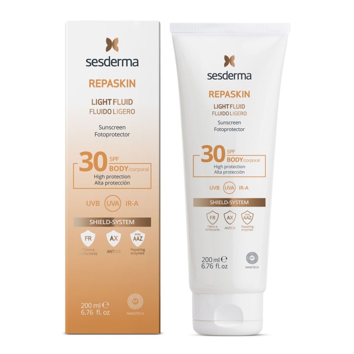 Sesderma, Repaskin, Protecting & Repairing, Before Sun Exposure, Fluid, SPF 30, 200 ml