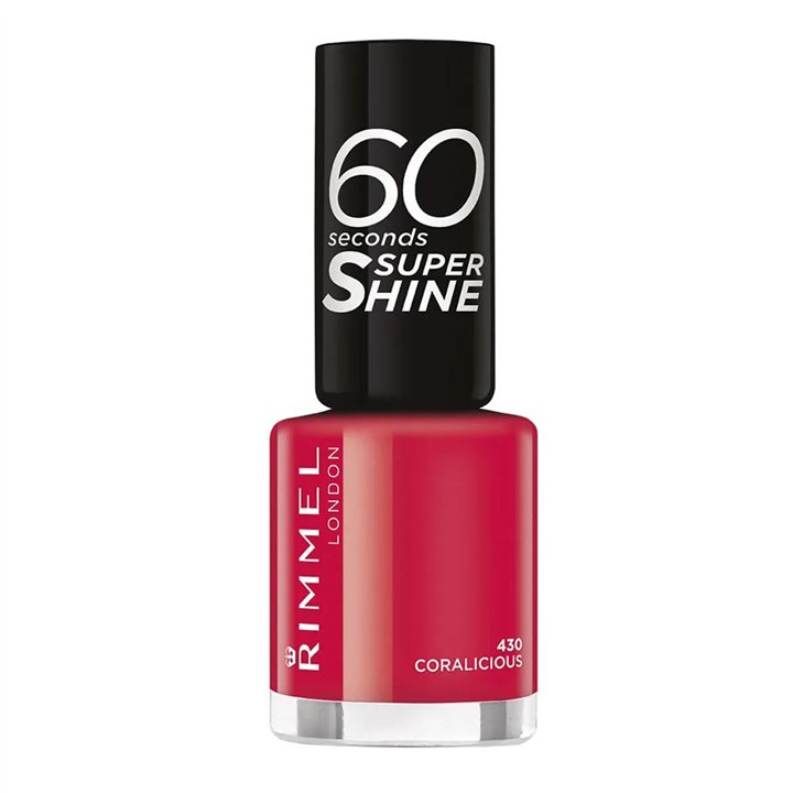 Rimmel London 60 Seconds Super Shine Nail Lacquer 430 Coralicious - unisex - Teknashop Ltd