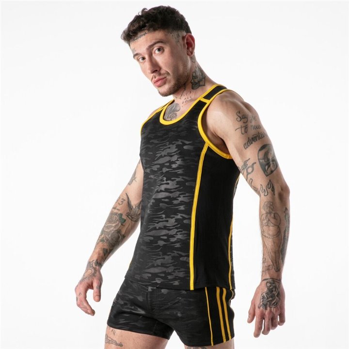 LOCKER GEAR - FULL MILITARY ACCESS TANKTOP YELLOW M - D-246687