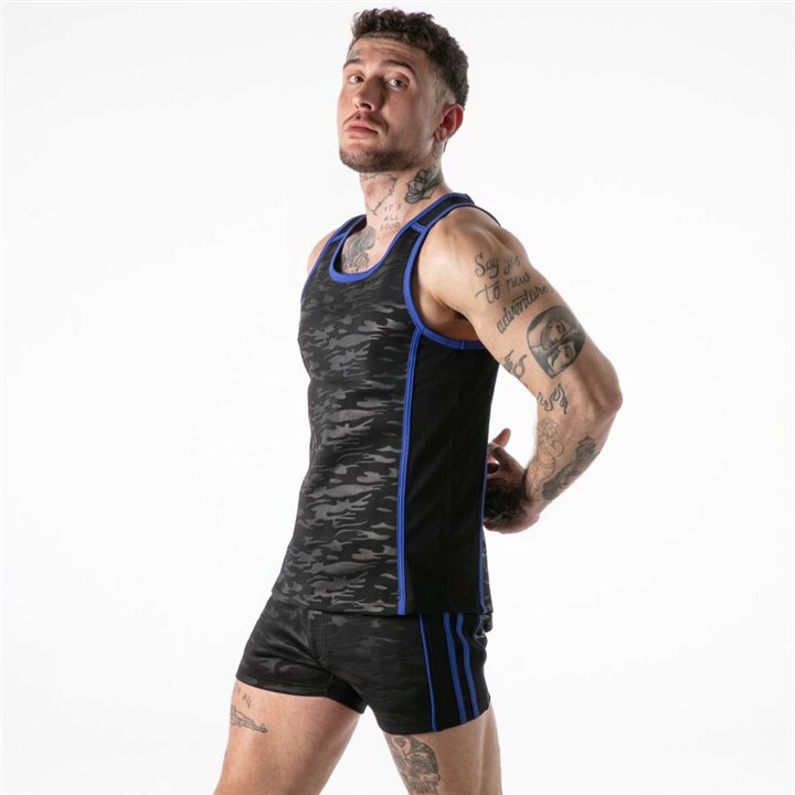 LOCKER GEAR - FULL MILITARY ACCESS TANKTOP BLUE S - D-246690