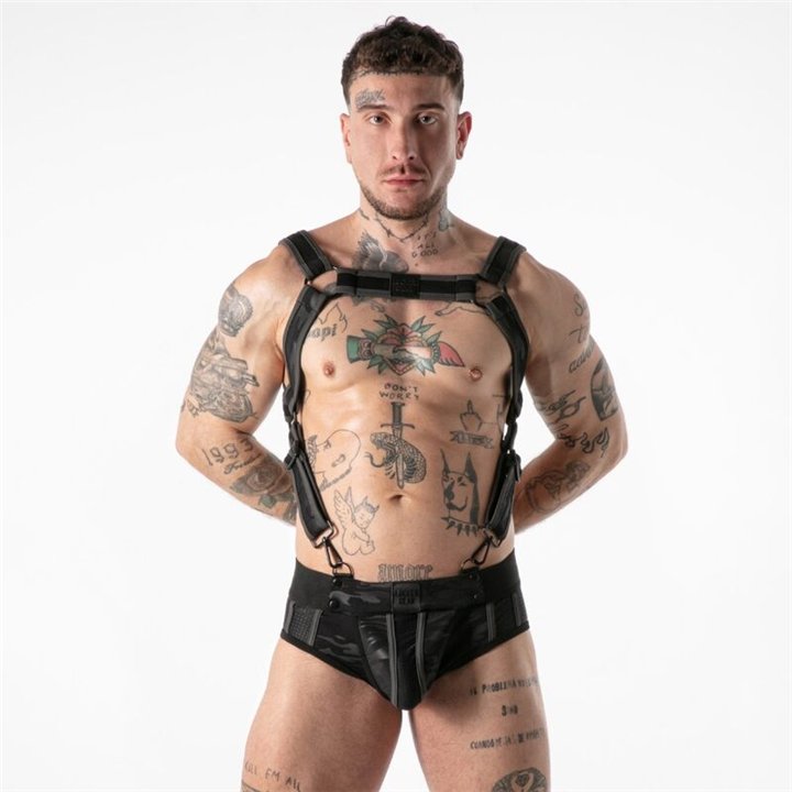 LOCKER GEAR - FULL MILITARY ACCESS HARNESS BLACK L/XL - D-246669