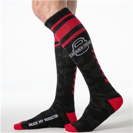 LOCKER GEAR - FULL MILITARY KNEE HIGH SOCKS RED ONE SIZE - D-246703