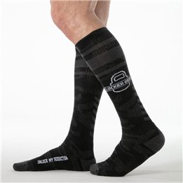 LOCKER GEAR - FULL MILITARY KNEE HIGH SOCKS BLACK ONE SIZE - D-246704 - Teknashop Ltd