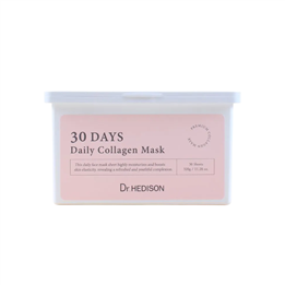 Set, Dr. Hedison, 30 Days Daily Collagen, Vegan, Intense Hydration, Sheet Mask, Face, Daily, 30 pcs, 320 g