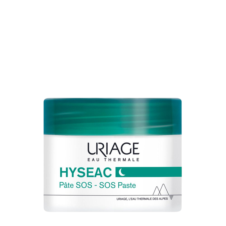Uriage, Hyseac SOS Paste, Anti-Imperfections, Night, Local Treatment Cream, For Blemishes, For Face, 15 g