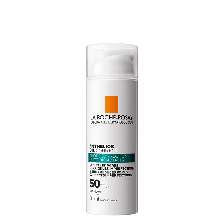 La Roche-Posay, Anthelios Oil Correct, Corrects Imperfections, Gel Cream, SPF 50+, 50 ml
