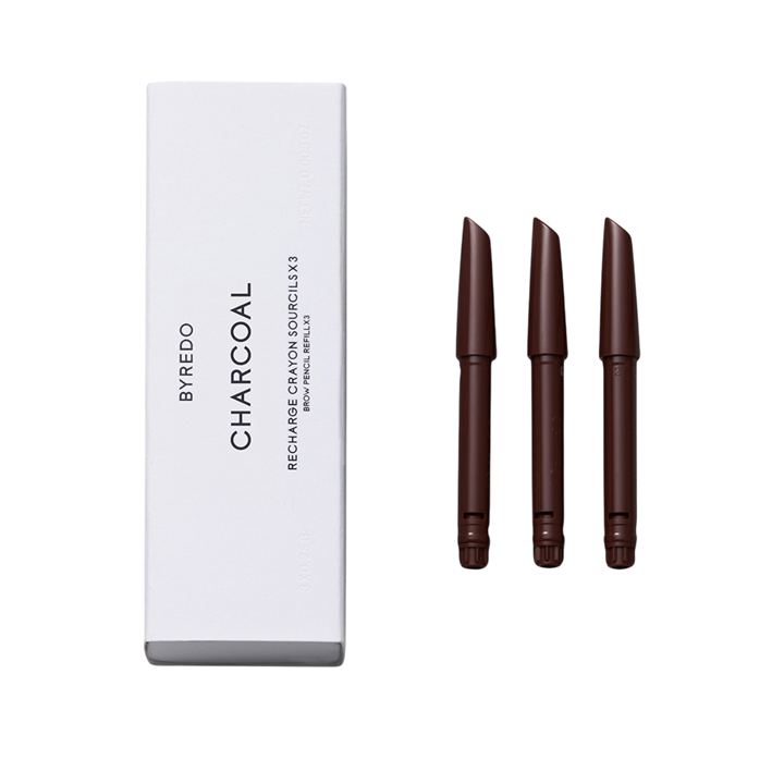 Set Trio, Byredo, All-In-One, Eyebrow Cream Pencil, 04, Charcoal, Refill, 3 pcs, 0.25 g