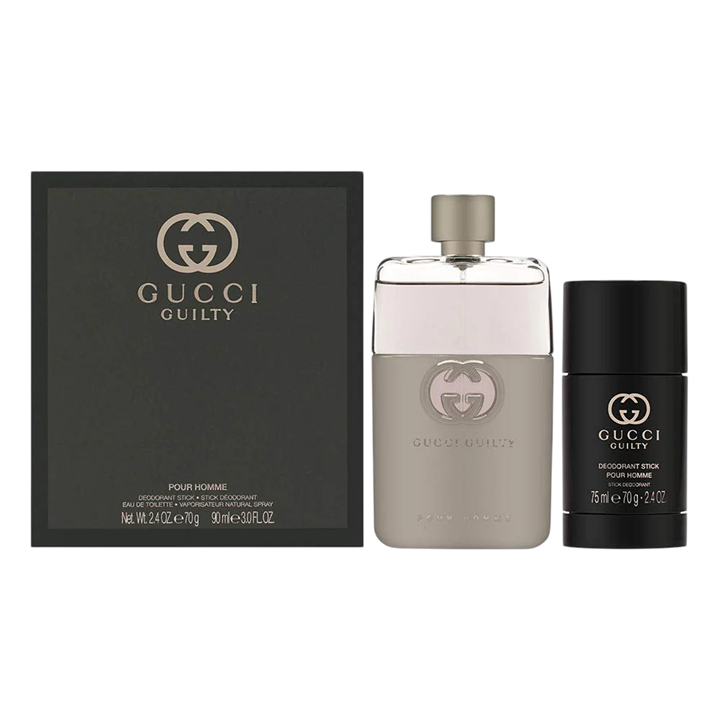 Set Gucci: Guilty, Eau De Toilette, For Men, 90 ml + Guilty, Deodorant Stick, For Men, 75 g