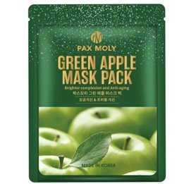 PaxMoly, Green Apple, Brightening, Sheet Mask, For Face, Day & Night, 25 ml