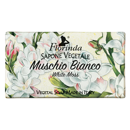 Florinda, White Moss, Vegan, Hydrating & Cleansing, Musk, Scented Soap Bar , Body, 100 g