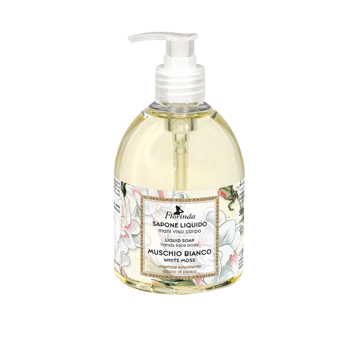 Florinda, White Moss, Musk, Hydrating & Cleansing, Liquid Soap, Hands & Body, 500 ml