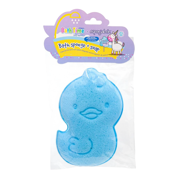 Esponjabon, Cotton Candy, Cleansing & Exfoliating, Gourmand, Soap & Sponge 2-In-1, Body