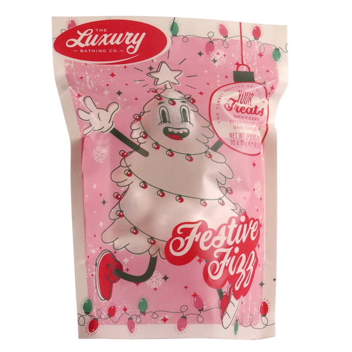 Set, The Luxury Bathing Company, Festive Fizz, Bath Bomb, 10 pcs, 15 g