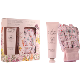 Set The Luxury Bathing Company: Wildflowers, Moisturizing, Hand Cream, 100 ml + Wildflowers, Gloves & Mittens 2 pcs - Teknashop 