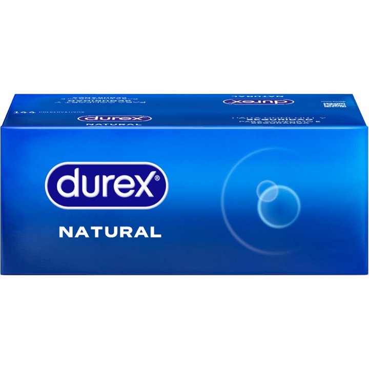 DUREX - NATURAL CONDOMS 144 UNITS - D-194976 - Teknashop Ltd