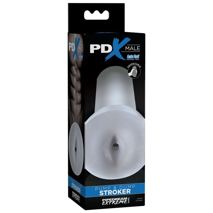 PDX MALE - PUMP AND DUMP STROKER - CLEAR - PD3791-20