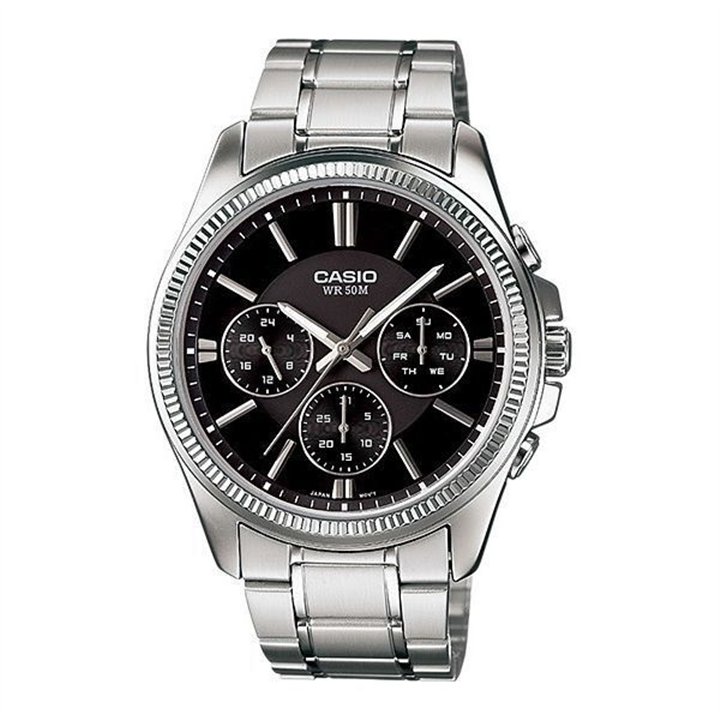 CASIO COLLECTION Mod. MULTIFUNCTION CALENDAR - BLACK - WW.MTP-1375D-1AVDF - Teknashop Ltd