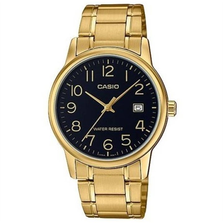 CASIO COLLECTION Mod. DATE GOLD - BLACK - WW.MTP-V002G-1BUDF