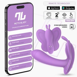 Wingy Butterfly Vibrator with App Lavender - IN-659