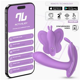 Wingy Butterfly Vibrator with App Lavender - IN-659