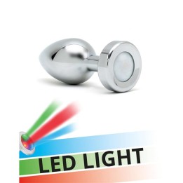 Butt Plug with Led Lights Pisa Silver - R2581