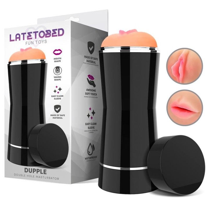 Dupple Double Hole Masturbator Vagina and Mouth - LT-697 - Teknashop Ltd
