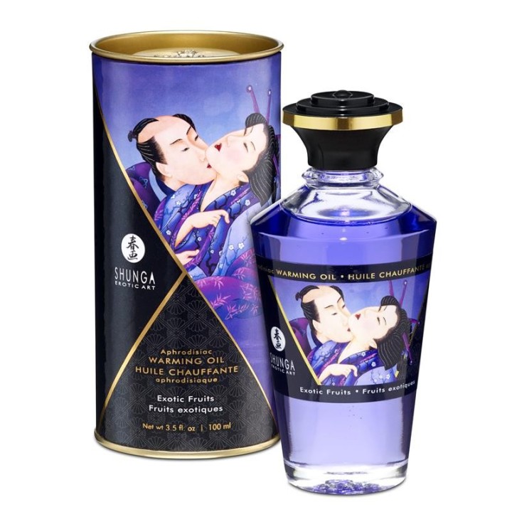 Shunga Warming Massage Oil Exotic Fruit Aroma - S9022026 - Teknashop Ltd