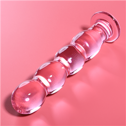 NEBULA SERIES BY IBIZA - MODEL 10 DILDO BOROSILICATE GLASS PINK 16.5 CM -O- 3.5 CM - D-235944