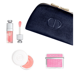 Natural Glow Ritual Set Christian Dior: Backstage Rosy Glow, Blush Compact Powder, 001, Pink, 4.6 g + Addict, Glossy, Lip Oil, 0