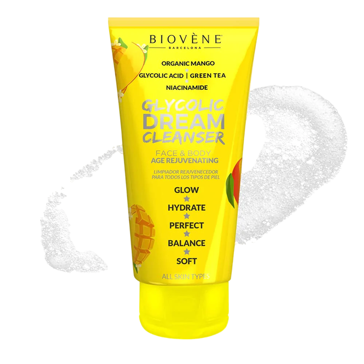 Biovene, Dream Cleanser, Glycolic Acid, Hydration, Glow, Cleansing Gel, For Face & Body, 200 ml *Tester