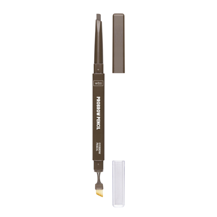 Wibo, ProBrow, Define, Eyebrow Cream Pencil & Brush 2-In-1, 1, gray-brown, 0.3 g
