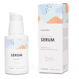 Glamfox, Double Effect, Collagen, Firming & Hydrating, Daily, Serum, For Face, 50 ml
